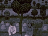 Josip Generalic, 1970, Resting under a tree, oil on canvas