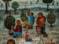 Josip Generalic, 1970, Vinograd (Vineyard), ulje na platnu (oil on canvas)