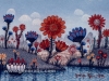 Josip Generalic, 1971, Flowers by the river, oil on canvas