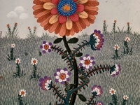 Josip Generalic, 1972, Crveni cvijet (Red flower), ulje na platnu (oil on canvas)