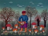 Josip Generalic, 1972, Picking mushrooms, oil on canvas