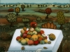 Josip Generalic, 1973, Apples, oil on glass, 91x95 cm