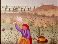 Josip Generalic, 1973, Pranje odjece (Washing the clothes), akvarel (watercolour)