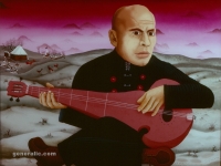Josip Generalic, 1974, Yul Brynner, ulje na staklu (oil on glass)