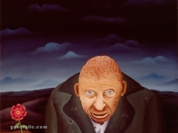 Josip Generalic, 1975, Furjan druga verzija (Furjan 2nd version), ulje na staklu (oil on glass)