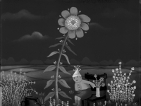 Josip Generalic, 1977, Djecak pod cvijetom (Boy under flower), ulje na staklu (oil on glass)