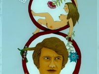Josip Generalić, 1982, Osma žena iz Zagreba (Eighth woman from Zagreb), ulje na staklu (oil on glass)