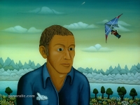 Josip Generalic, 1982, Wolfgang Ritzau, ulje na staklu (oil on glass)