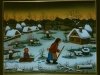 Josip Generalic, 1989, On the sledge, oil on glass