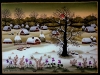 Josip Generalic, 1989, Winter with violets, oil on glass