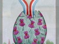 Josip Generalić, 1992, Najdraže jaje (Dearest egg), akvarel (watercolour)