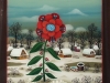 Josip Generalic, 1997, Winter flower, oil on glass