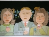 Josip Generalic, 1999, Gentleman with ladies, watercolour, 43x69 cm