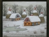 Josip Generalic, 2004, Winter, watercolour, 15x18 cm