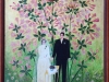 Mara Puskaric, 1970, Wedding, oil on chipboard, 51x79 cm - 2000 eur