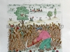 Josip Generalic, JG-B02-01(2), Hay mower, water-coloured etching, 53x38 cm 39x29 cm, 1980 - 800 eur