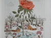 Josip Generalic, JG-C13-02(2), The rose, water-coloured etching, 39x27 cm 26x20 cm, 1987 - 600 eur