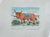 Josip Generalic, JG-E03-01 (Last one), Bull, water-coloured etching, 20x27 cm 10x14 cm, 1985 - 400 eur