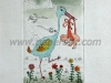 Josip Generalic, JG-E07-01(3), Stork with a baby, water-coloured etching, 24x18 cm 14x10 cm, 1974  - 400 eur