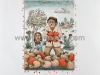 Josip Generalic, JG-D03-01 (Last one), Pumpkins, water-coloured etching, 33x26 cm 18x13 cm, 1985 - 500 eur