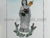 Josip Generalic, JG-M05-01(4), Mother of God from Bistrica, water-coloured silkscreen, 35x25 cm 24x18 cm, 1984 - 300 eur