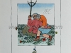 Josip Generalic, JG-M09-01(6), Kiss on the grass, water-coloured silkscreen, 37x30 cm 25x20 cm, 1984 - 200 eur