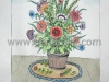 Josip Generalic, JG-L05-01(4), Flowers in a bucket, water-coloured silkscreen, 49x35 cm 39x28 cm, 1978 - 400 eur