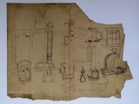 Josip Generalić, V kleti (Wine cellar), olovka na papiru (pencil on paper), 44x55 cm – Cijena na upit (Price on request)