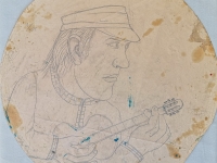 Josip Generalić, 1974, Arsen, olovka na papiru (pencil on paper), p-60 cm – 500 eur