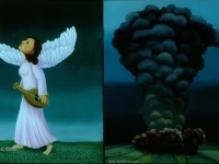 Josip Generalić, 1975, Josipa Lisac, ulje na staklu (oil on glass), 53×103 cm