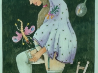 Josip Generalic, 1983, Mladenka (A bride), akvarel (watercolour)