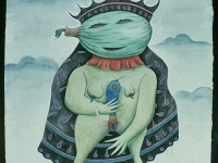 Josip Generalić, 1983, Vražja mlada (Devil's bride), akvarel (watercolour)