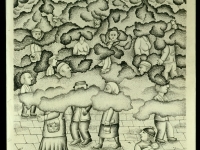 Josip Generalic, 1986, Mama gdje si (Mommy where are you), ugljen na papiru (charcoal on paper), 150x100 cm
