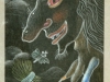 Josip Generalic, 2003, A witch, pastel, 16x9 cm