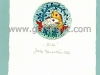 Josip Generalic, JG-H02-15, Zodiac - Pisces, water-coloured etching, 20x13 cm Ø 6 cm, 1992 - 100 eur