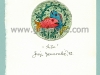 Josip Generalic, JG-H02-16, Zodiac - Pisces, water-coloured etching, 17x13 cm Ø 6 cm, 1992 - 100 eur