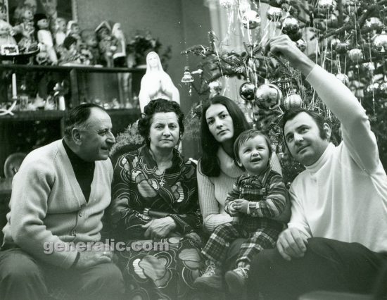 Ivan Generalic, Anka, Mirjana, Goran and Josip, 1972